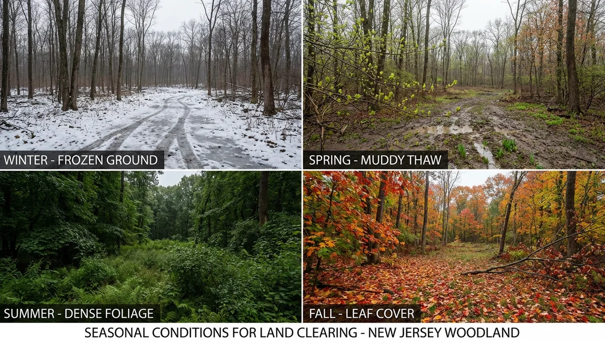 Best Time to Clear Land in New Jersey: Seasonal Guide
