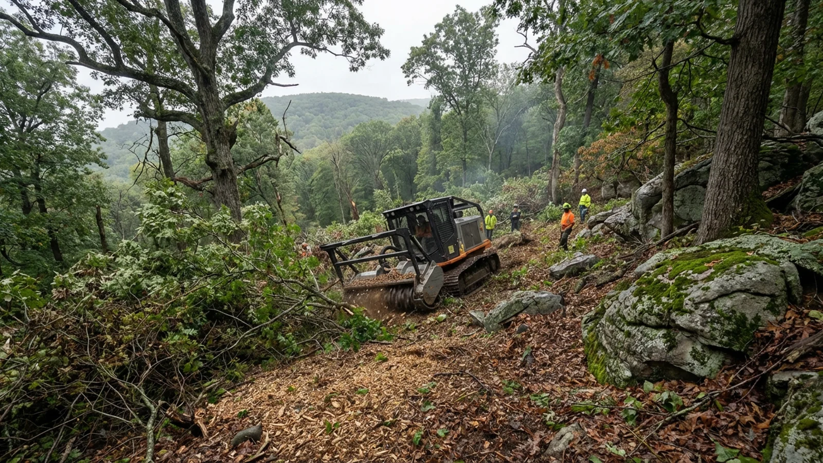 Forestry Mulching in Bernardsville, New Jersey