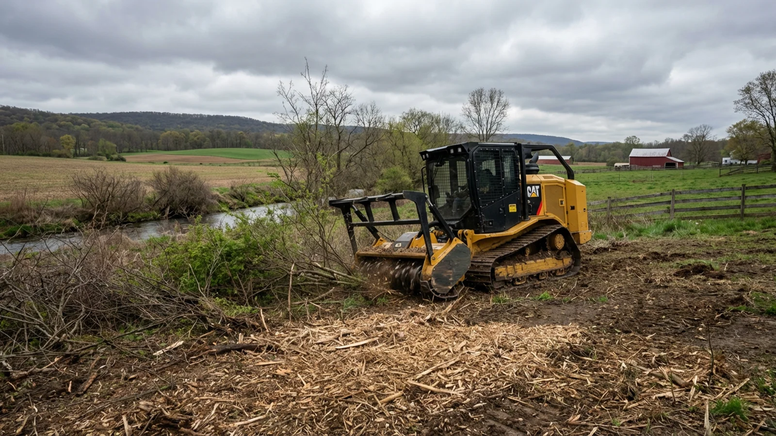 Forestry Mulching in Readington Township, New Jersey