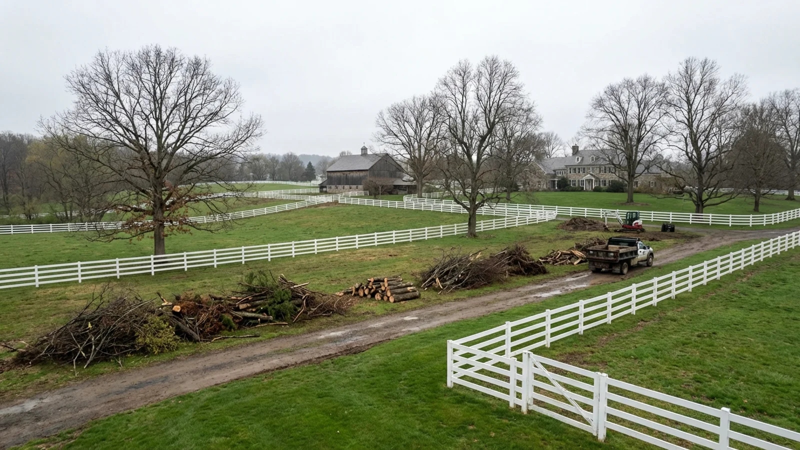 Land Clearing in Bedminster, New Jersey