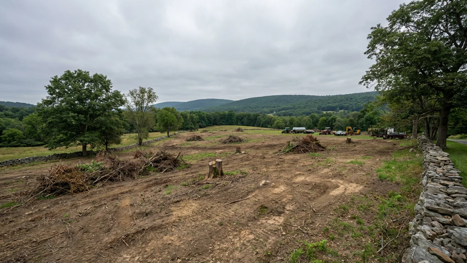 Land Clearing in Hackettstown, New Jersey
