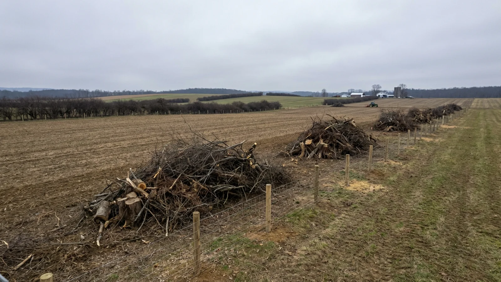 Land Clearing in Mansfield Township, New Jersey