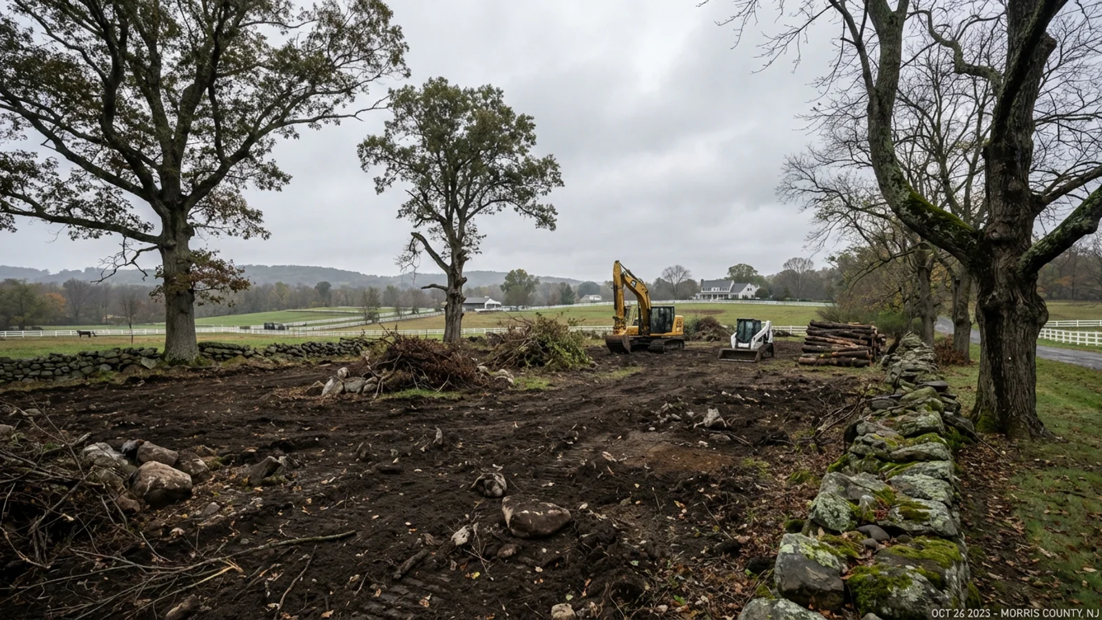 Land Clearing in Mendham, New Jersey