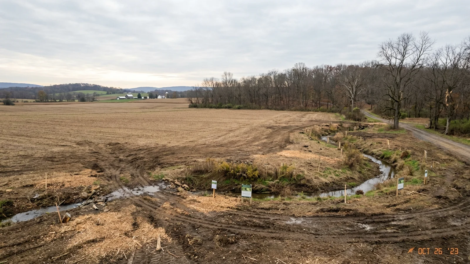 Land Clearing in Readington Township, New Jersey