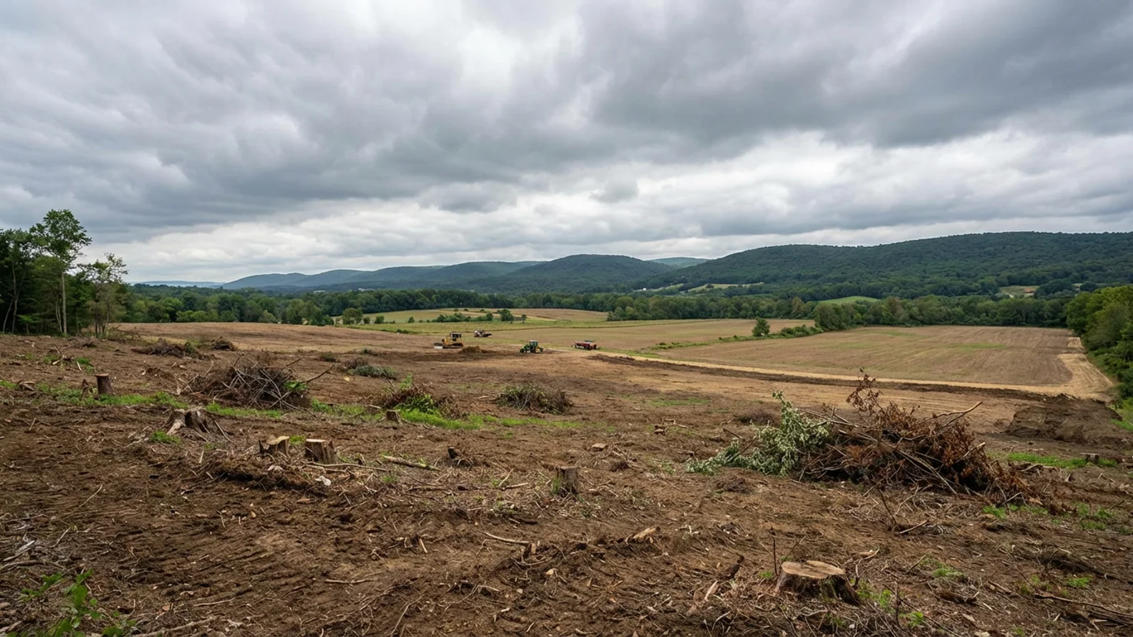 Land Clearing in Washington Township, Warren County, NJ